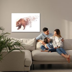 Peinture sur toile Ours Comme Peint – Image 7