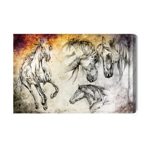 Peinture sur toile Chevaux Comme Peints – Image 2