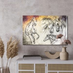 Peinture sur toile Chevaux Comme Peints – Image 3