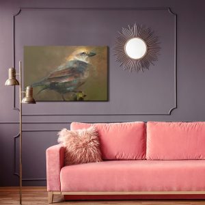 Peinture sur toile Oiseau Posé Sur Une Branche – Image 4