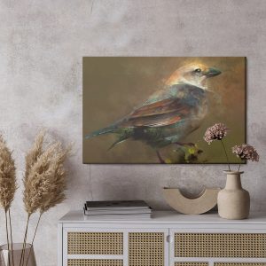 Peinture sur toile Oiseau Posé Sur Une Branche – Image 3