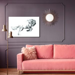 Peinture sur toile Cheval Comme Esquissé – Image 4
