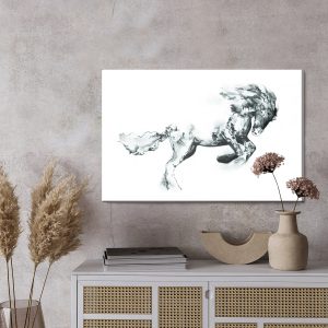 Peinture sur toile Cheval Comme Esquissé – Image 3