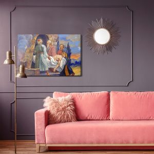 Peinture sur toile Jésus Est Mis Au Tombeau – Image 4