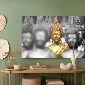 Peinture sur toile Bouddha Doré – Image 5