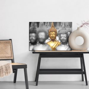 Peinture sur toile Bouddha Doré – Image 6