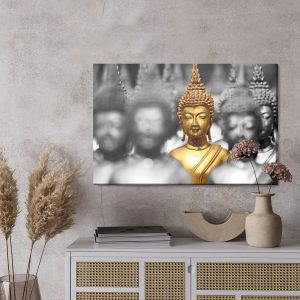 Peinture sur toile Bouddha Doré – Image 3