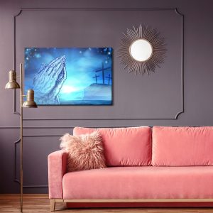 Peinture sur toile Trois Croix Sur La Colline – Image 4