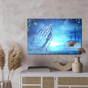 Peinture sur toile Trois Croix Sur La Colline – Image 3