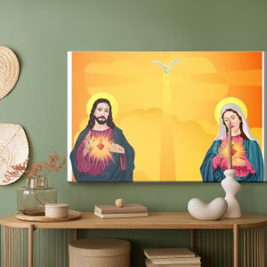 Peinture sur toile Jésus Et La Vierge Marie – Image 5