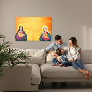 Peinture sur toile Jésus Et La Vierge Marie – Image 7