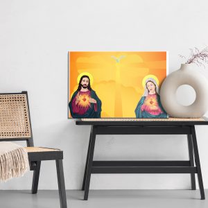 Peinture sur toile Jésus Et La Vierge Marie – Image 6
