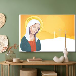 Peinture sur toile Portrait De La Bienheureuse Vierge Marie – Image 5