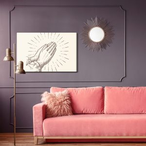 Peinture sur toile Mains Jointes En Prière – Image 4