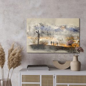 Peinture sur toile Christ Crucifié – Image 3