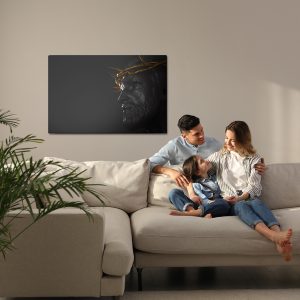 Peinture sur toile Christ Avec Une Couronne D'épines D'or – Image 7