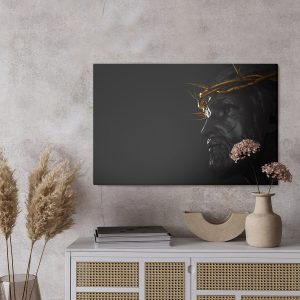 Peinture sur toile Christ Avec Une Couronne D'épines D'or – Image 3