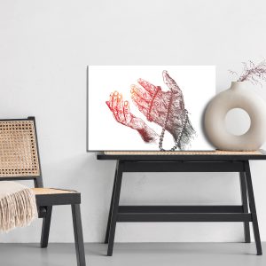 Peinture sur toile Chapelet En Mains – Image 6