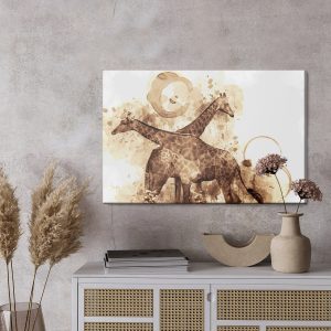 Peinture sur toile Girafes - Art Moderne – Image 3