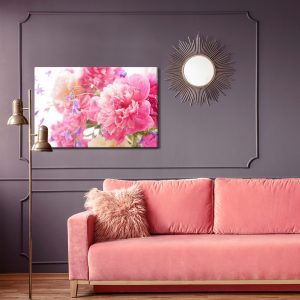 Peinture sur toile Pivoines Roses – Image 4