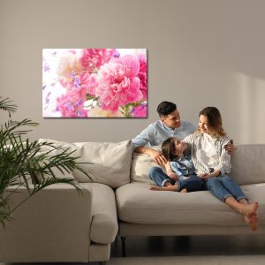 Peinture sur toile Pivoines Roses – Image 7