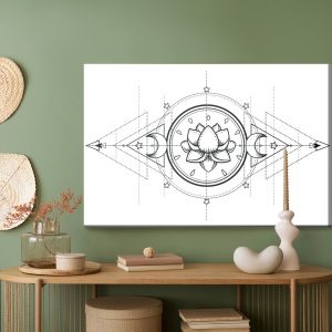 Peinture sur toile Lotus Et Géométrie Sacrée – Image 5
