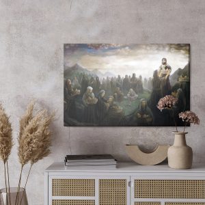 Peinture sur toile Jésus Nourrit Des Milliers De Personnes – Image 3