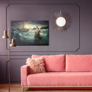Peinture sur toile Jésus Marchant Sur L'eau – Image 4