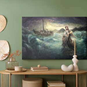 Peinture sur toile Jésus Marchant Sur L'eau – Image 5