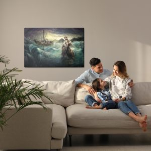 Peinture sur toile Jésus Marchant Sur L'eau – Image 7