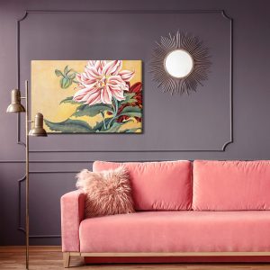 Peinture sur toile Pivoines Avec Des Feuilles – Image 4