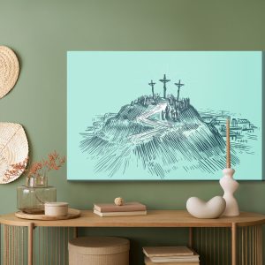 Peinture sur toile Mont Golgotha – Image 5