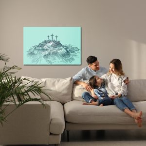 Peinture sur toile Mont Golgotha – Image 7