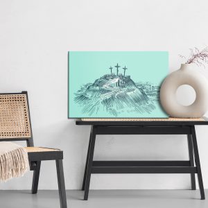 Peinture sur toile Mont Golgotha – Image 6
