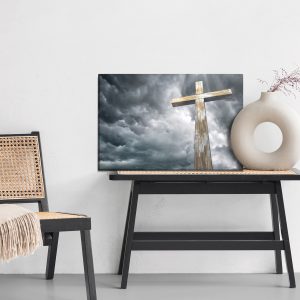 Peinture sur toile Croix Sur Fond De Nuages – Image 6