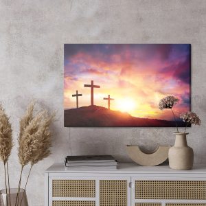 Peinture sur toile Croix Sur La Colline – Image 3