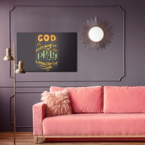 Peinture sur toile Dieu Est Partout – Image 4