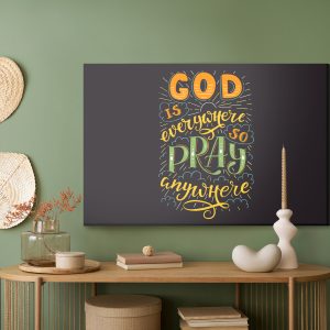 Peinture sur toile Dieu Est Partout – Image 5