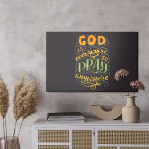 Peinture sur toile Dieu Est Partout – Image 3