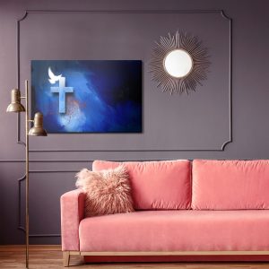 Peinture sur toile Colombe Au-Dessus De La Croix – Image 4
