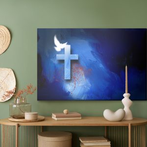 Peinture sur toile Colombe Au-Dessus De La Croix – Image 5