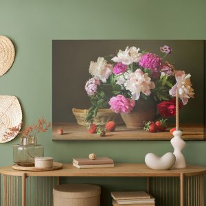 Peinture sur toile Pivoines Aux Fraises – Image 5