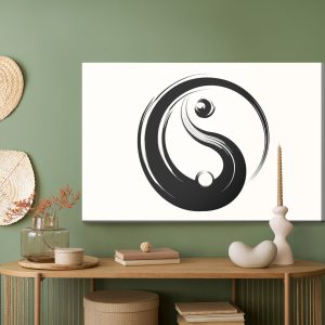 Peinture sur toile Symbole Yin Yang – Image 5