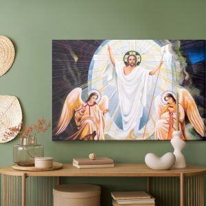 Peinture sur toile Icône De Jésus Avec Des Anges – Image 5