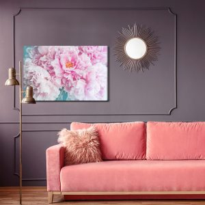 Peinture sur toile Pivoines Délicates – Image 4