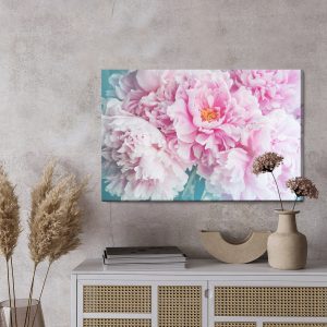 Peinture sur toile Pivoines Délicates – Image 3