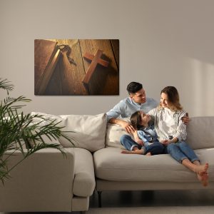 Peinture sur toile Croix Sur Bois – Image 7