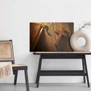 Peinture sur toile Croix Sur Bois – Image 6