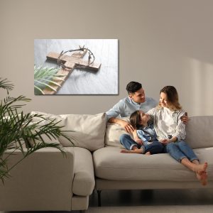 Peinture sur toile Croix En Bois De Pâques – Image 7