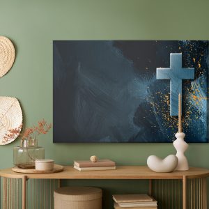 Peinture sur toile Croix Latine – Image 5